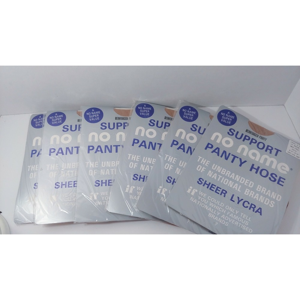 NOS Vintage Beige Stockings Pantyhose lot No name light beige Medium tall lycra